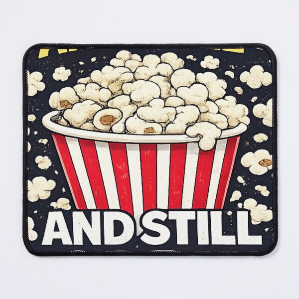 Item preview, Learning and Still Growing – Fun Popcorn Quote Design designed and sold by KhattabyEDArt.