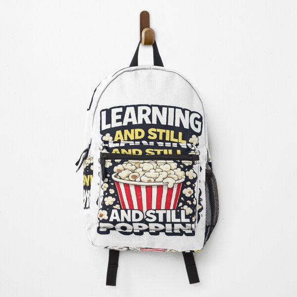 Item preview, Learning and Still Growing – Fun Popcorn Quote Design designed and sold by KhattabyEDArt.