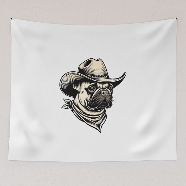 Item preview, Cowboy Pug Dog Western Humor designed and sold by GrumpySableye.