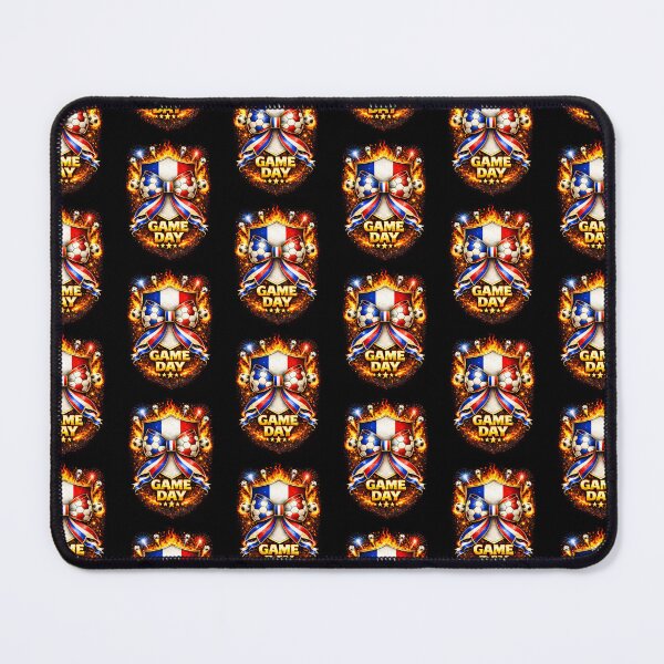 Item preview, France Soccer Game Day Flaming Tricolor Crest Bow Graphic designed and sold by MuniraWearify.
