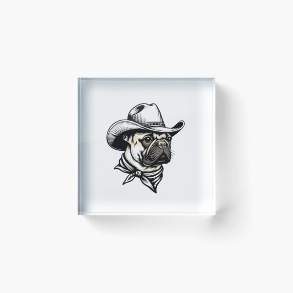 Item preview, French Bulldog Cowboy Hat Bandana Western Dog designed and sold by GrumpySableye.