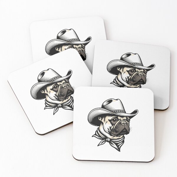 Item preview, French Bulldog Cowboy Hat Bandana Western Dog designed and sold by GrumpySableye.