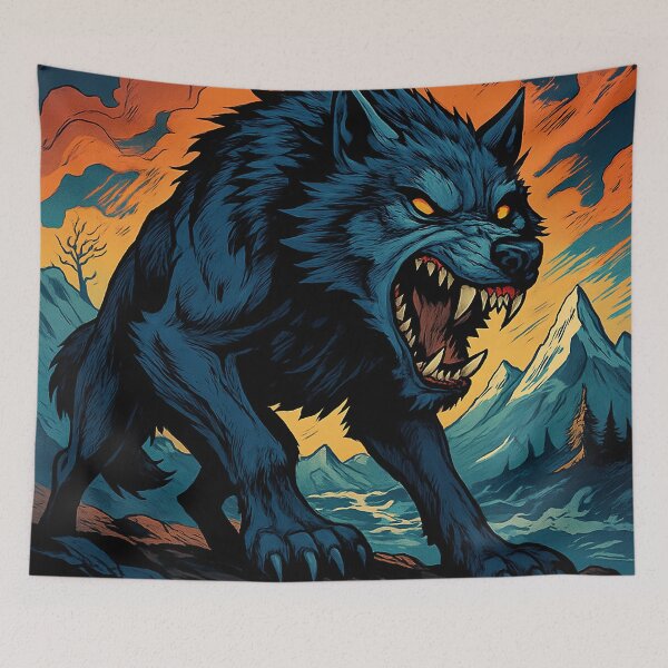 Item preview, Fenrir, Norse mythology  | Comics stylCartoone -  designed and sold by ComicsFactory.