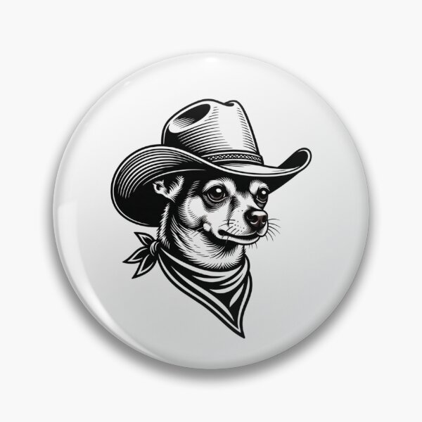 Item preview, Cowboy Dog With Bandana And Hat designed and sold by GrumpySableye.