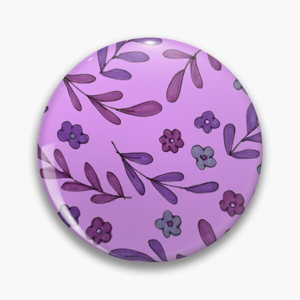 Item preview, Purple floral pattern designed and sold by LitchiArt.