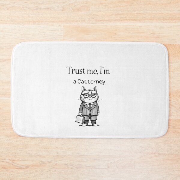 Item preview, Trust me, I'm a Cattorney – Cute Cat Attorney Cartoon Design designed and sold by GOTCHO1.