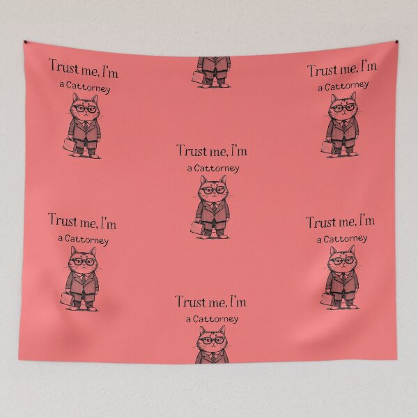 Item preview, Trust me, I'm a Cattorney – Cute Cat Attorney Cartoon Design designed and sold by GOTCHO1.
