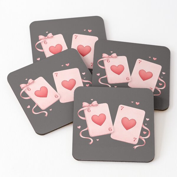 Item preview, Six Seven Love Cards Trendy Valentine Design designed and sold by PrintandJoy.