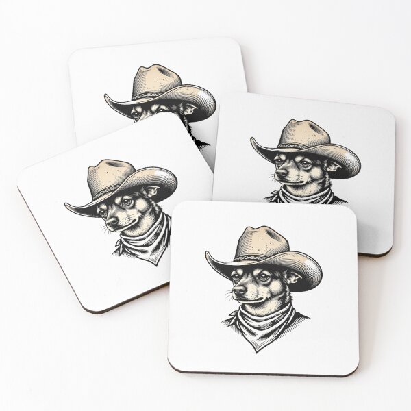 Item preview, Cowboy Dog With Hat And Bandana Western Pet designed and sold by GrumpySableye.