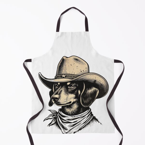Item preview, Dachshund Cowboy Vintage Western Dog designed and sold by GrumpySableye.
