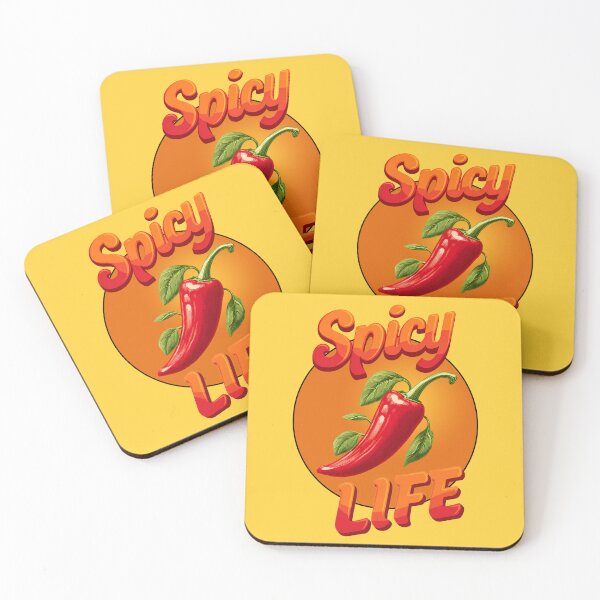 Item preview, Spicy Life - Red Hot Chili Pepper Graphic Art designed and sold by Italian Ink Studio.