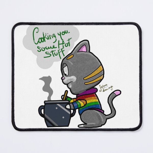 Item preview, The Gay Cat - Cooking Hot stuff designed and sold by Jaimedrawings.