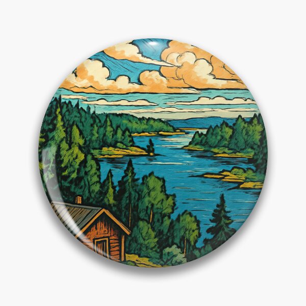 Item preview, Finland landscape  | Comics stylCartoone -  designed and sold by ComicsFactory.