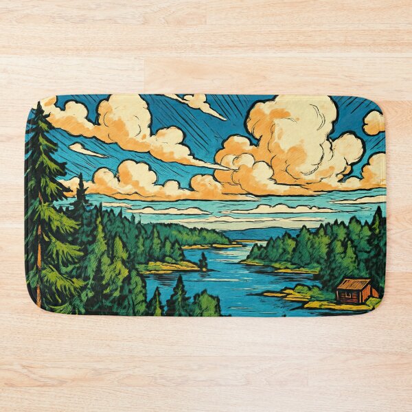 Item preview, Finland landscape  | Comics stylCartoone -  designed and sold by ComicsFactory.
