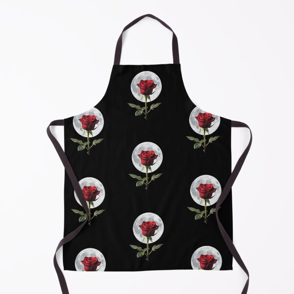 Item preview, Dark Romantic Burgundy Rose and White Moon designed and sold by WildLumina.