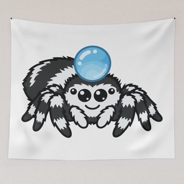 Item preview, Jumping Spider Wearing Water Droplet Hat designed and sold by Petzzz.