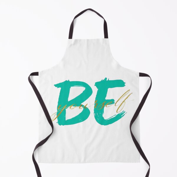 Item preview, Bold Teal "Be Yourself" Motivational Brushstroke Typography – Empowering Quote for Daily Inspiration designed and sold by Bright Nest Studio.