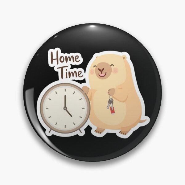 Item preview, Funny Office Capybara - Finally Done (Home Time) designed and sold by The Silly Grumpy Society.