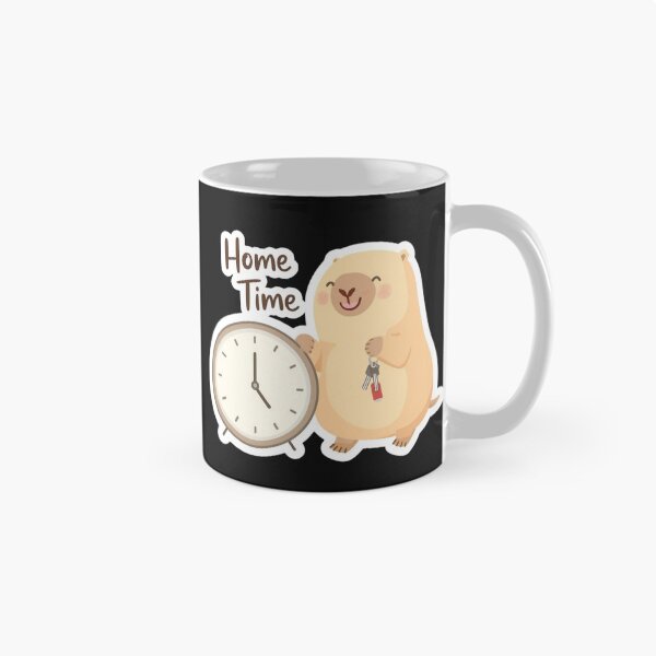 Item preview, Funny Office Capybara - Finally Done (Home Time) designed and sold by The Silly Grumpy Society.