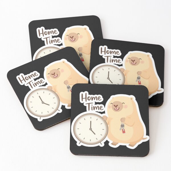 Item preview, Funny Office Capybara - Finally Done (Home Time) designed and sold by The Silly Grumpy Society.