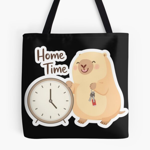 Item preview, Funny Office Capybara - Finally Done (Home Time) designed and sold by The Silly Grumpy Society.