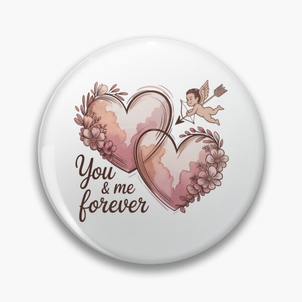 Item preview, Watercolor Hearts Cupid Love Forever designed and sold by Bright Vibe Designs.