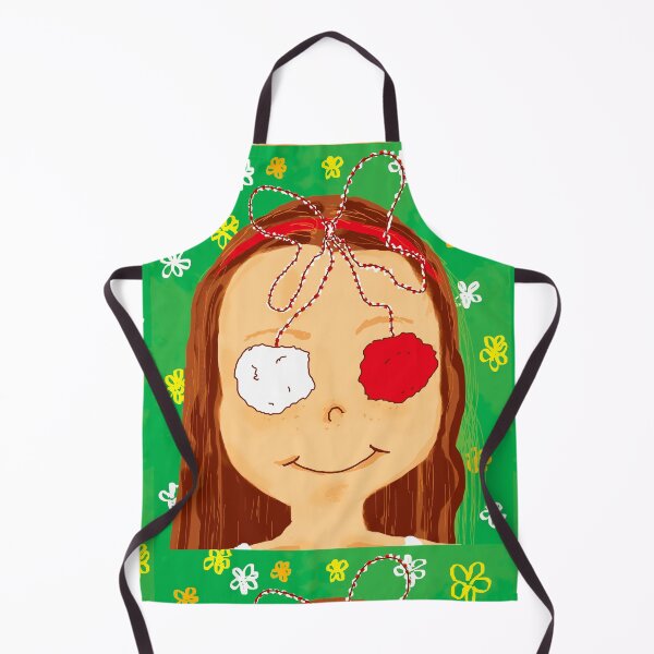 Item preview, Girl with Bulgarian Martenitsa designed and sold by Dilyana Rumenova - Shantabella.
