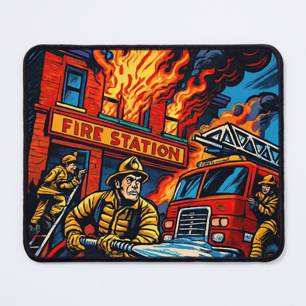 Item preview, Fire station | Comics stylCartoone -  designed and sold by ComicsFactory.