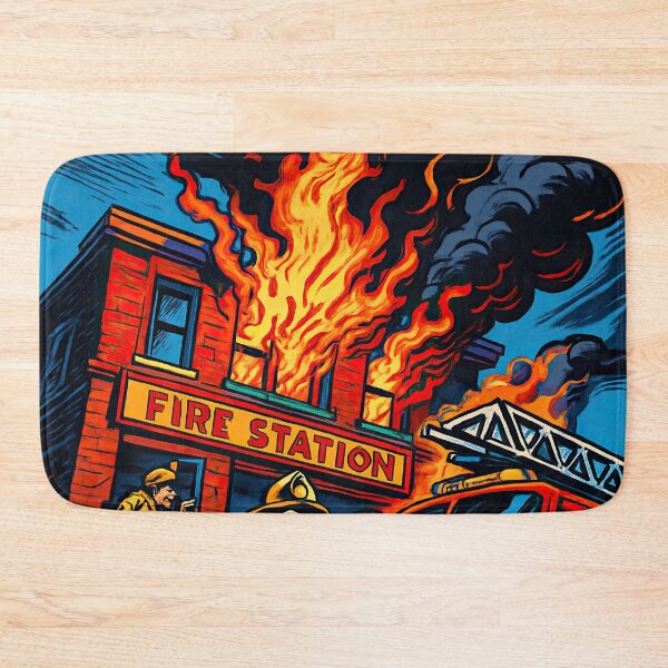Item preview, Fire station | Comics stylCartoone -  designed and sold by ComicsFactory.