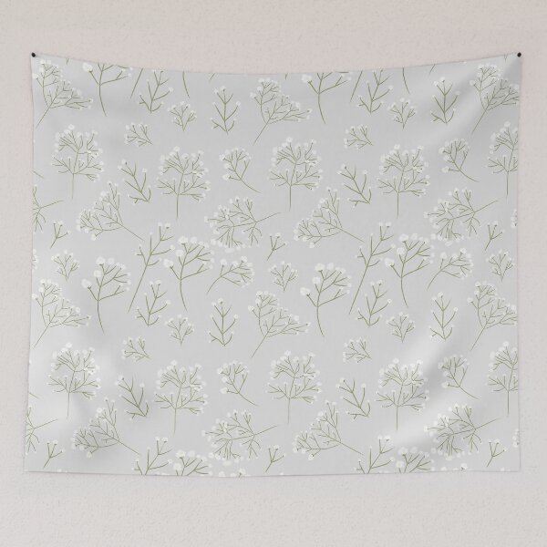 Item preview, Baby's Breath White Floral Watercolor Gypsophila designed and sold by idovedesign.