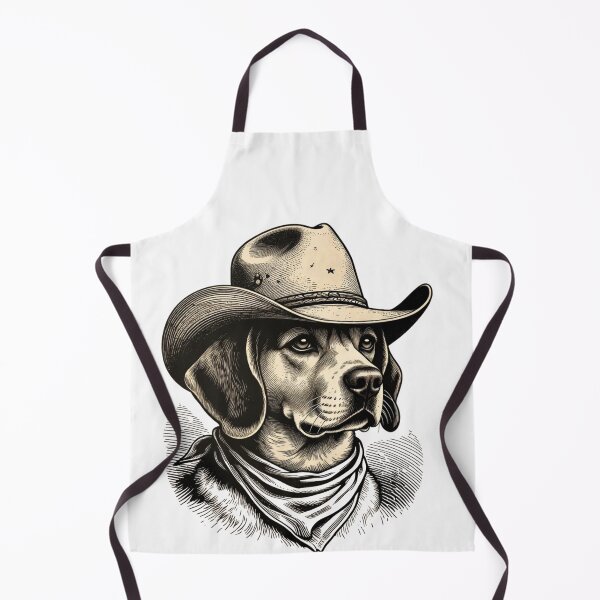 Item preview, Cowboy Dog With Hat And Bandana Western Hound designed and sold by GrumpySableye.