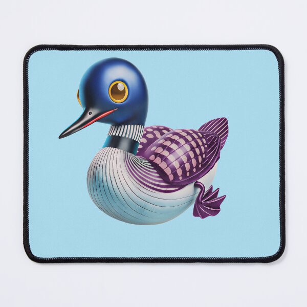Item preview, Adorable Common Loon Duck 3D Cute - Kawaii Purple Bird Graphic designed and sold by ZyxDes.