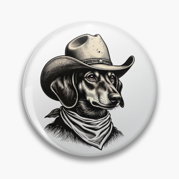 Item preview, Dachshund Cowboy Western Dog Hat designed and sold by GrumpySableye.