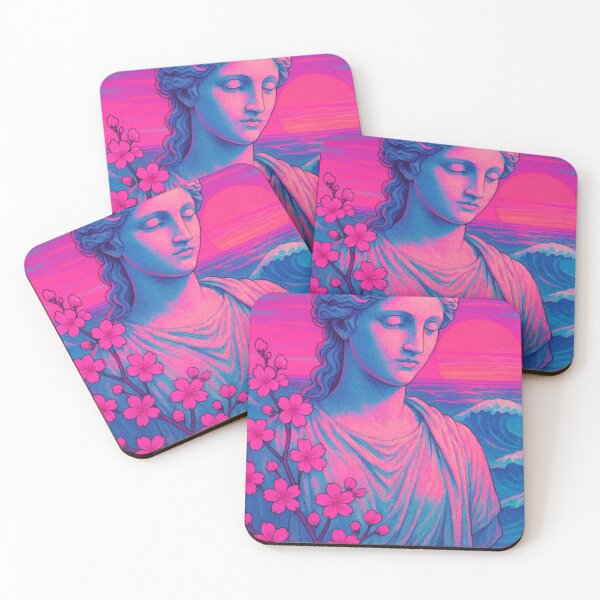 Item preview, Vaporwave Cherry Blossom Roman Goddess designed and sold by A E S T H E T A T A G.