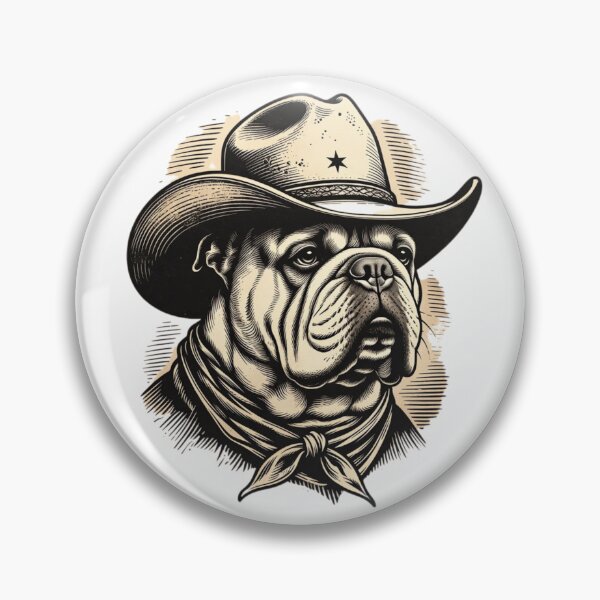 Item preview, English Bulldog Cowboy Western Dog Lover designed and sold by GrumpySableye.