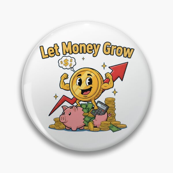 Item preview, Let Money Grow Investing Cartoon designed and sold by Bright Vibe Designs.