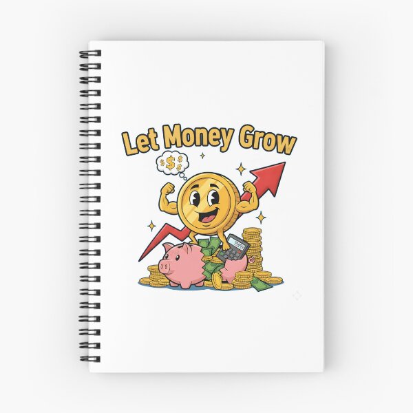 Item preview, Let Money Grow Investing Cartoon designed and sold by Bright Vibe Designs.