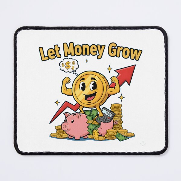 Item preview, Let Money Grow Investing Cartoon designed and sold by Bright Vibe Designs.