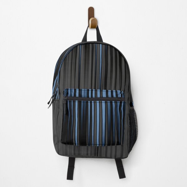 Item preview, Graphic Blue Charcoal Black Pleat Stripes designed and sold by jocelynsart.