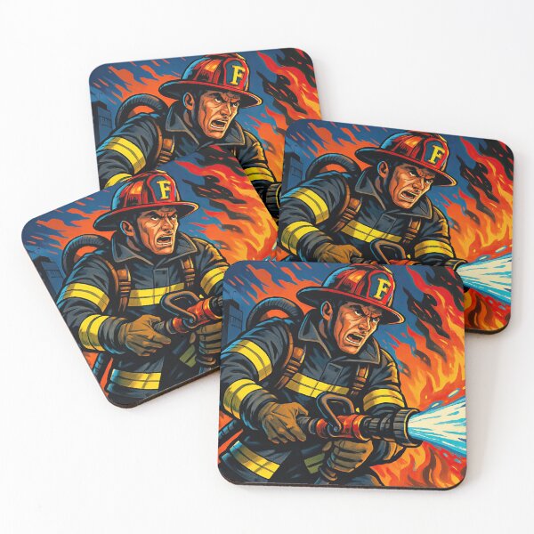 Item preview, Firefighter | Comics stylCartoone -  designed and sold by ComicsFactory.