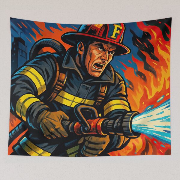 Item preview, Firefighter | Comics stylCartoone -  designed and sold by ComicsFactory.