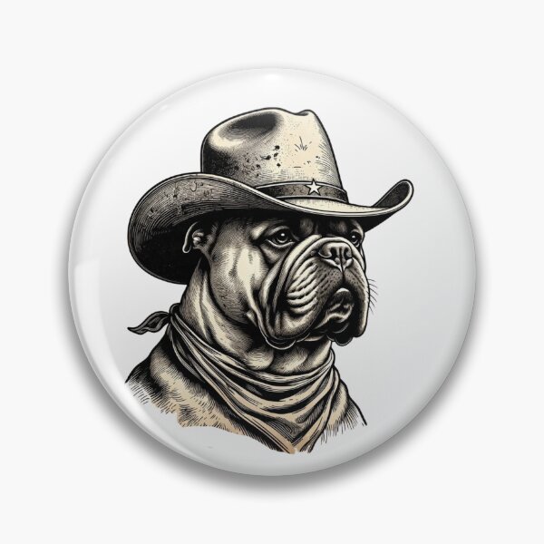 Item preview, Bulldog Cowboy Hat Western Dog Humor designed and sold by GrumpySableye.