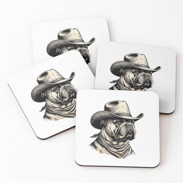 Item preview, Bulldog Cowboy Hat Western Dog Humor designed and sold by GrumpySableye.