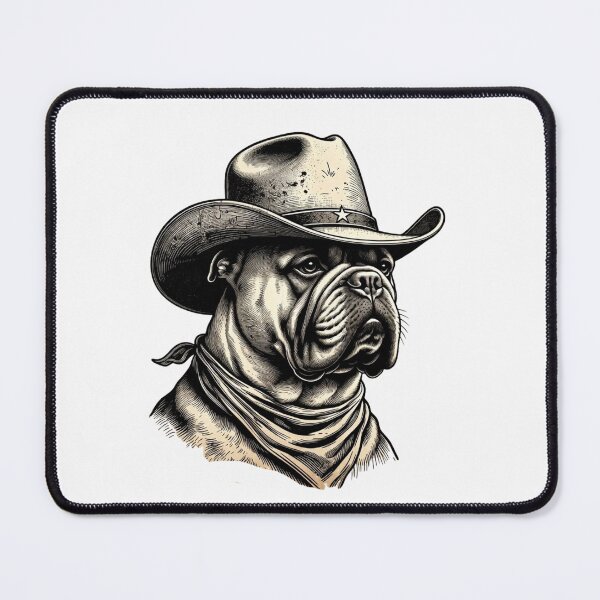 Item preview, Bulldog Cowboy Hat Western Dog Humor designed and sold by GrumpySableye.