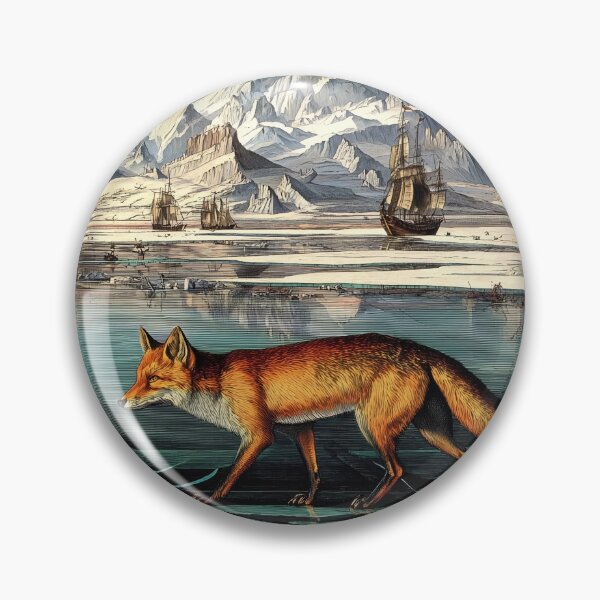 Item preview, Fox Walking on Icy Landscape designed and sold by lautir.
