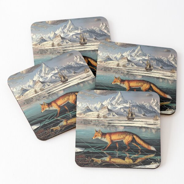 Item preview, Fox Walking on Icy Landscape designed and sold by lautir.