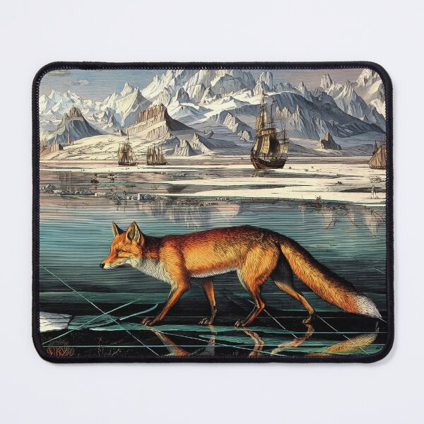 Item preview, Fox Walking on Icy Landscape designed and sold by lautir.