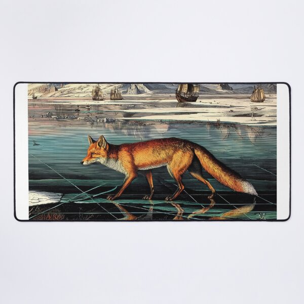Item preview, Fox Walking on Icy Landscape designed and sold by lautir.