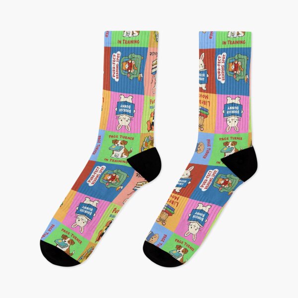 Item preview, Bookish Pets - Cute Reading Animals Library Lovers Pattern designed and sold by MiowandMolly.