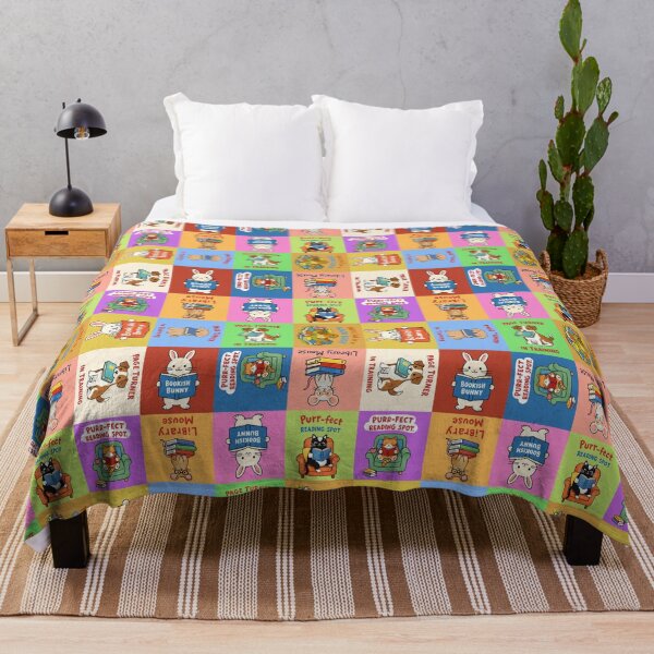 Item preview, Bookish Pets - Cute Reading Animals Library Lovers Pattern designed and sold by MiowandMolly.